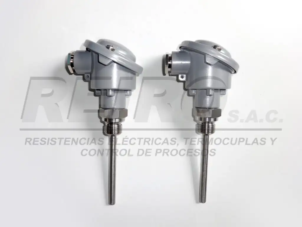 Sensor RTD con cabezal DIN B Sensor RTD con cabezal DIN B