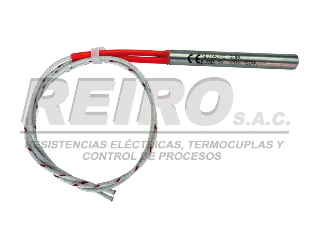 Resistencia eléctrica tipo cartucho